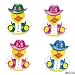 One Dozen (12) Cowgirl Rubber Duck Party Favors