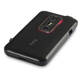 HTC EVO 3D GEL SKIN CASE / COVER BLACK PART OF THE QUBITS ACCESSORIES RANGE