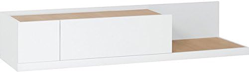 Voelkel Muto Collection Modern Wood TV Console White Finish
