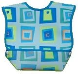 Dex Baby Dura Bib Crum Catcher - Geo Bib, Blue