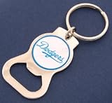 Los Angeles Dodgers White Bottle Opener Keychain