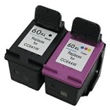 ink4print Remanufactured Ink Cartridge Replacement for HP 60XL (1 Black, 1 Color)