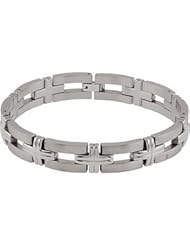Titanium Link Bracelet 09.40 Inch Satin/olished Tb701
