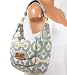 Coach Kristin Op Art Ikat Hobo Convertible Canvas Handbag 16936 Multi