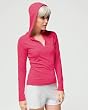 Bella Ladies Half Zipper Slim Fit Long-Sleeve Hoodie. 875