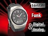 Funkarmbanduhr "RC-1240.duo" mit digitaler & analoger Anzeige