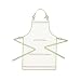 Natural Elements Ivory Cotton Apron with Pocket