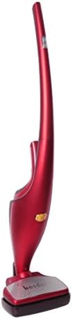 Hotder HT6399 Luxury 2-in-1 Cordless Wireless Bagless Stick Vacuum Dust Cleaner, 16.8 Volt High Power (Red )