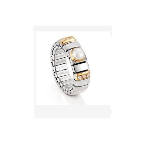 Nomination Damen-Ring N.Y. Klein Perle Wei&szlig; Ring gr&ouml;&szlig;e variabel 040451/013 Preisvergleich