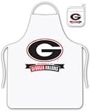 Best Quality Accessories Apron Set - Georgia Bulldogs NCAA /Color White Size 26 X 30