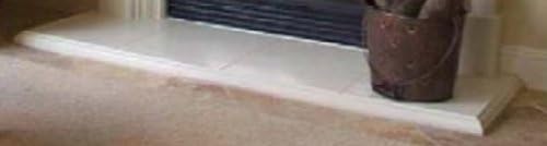 2" Flush Hearth Precast Fireplace Mantel and Surround in Paint Grade Gypsum