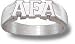 Air Force Falcons Solid Sterling Silver ''AFA'' Ring Size 6.5