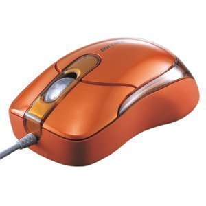 バッファロー USB&PS/2 ホイール付光学式マウス「FALM Style」(Sサイズ・ハードオレンジ) BOMC2-SHOA