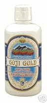 Goji Juice Gold 100% Pure Organic Goji Berry Juice 32 fl. oz. (946 ml) - Kosher & Vegetarian