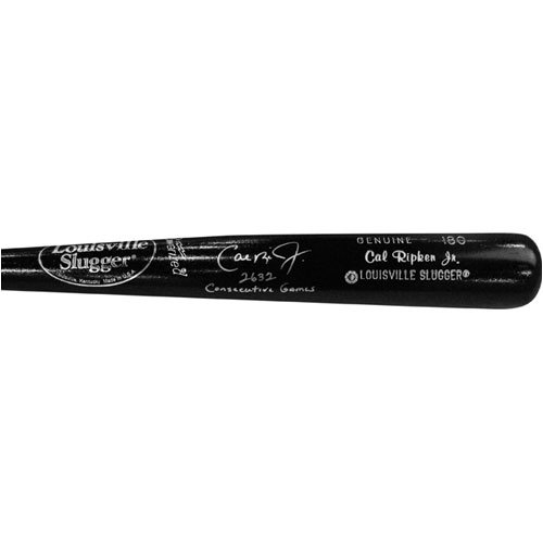 Cal Ripken Jr. Autographed Louisville Slugger Baseball Bat with 2632 Consecutive Games Inscription