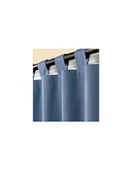Home: Sale! Thermalogic Energy Efficient Solid Blue Tab-Top Valance - ThermalogicTM