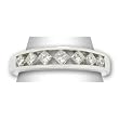 14K White Gold Diamond Band - 0.75 Ct.