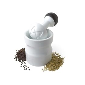 Revolutionary mortar & pestle- Smash (White/Grey)
