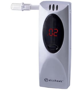 Q3 AlcoHAWK Slim, Digital Breath Alcohol Testers, 6 per Box On Sale