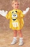 M&M Candy Toddler Size 2-4 Costume - Yellow