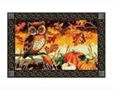 New Magnet Works, Ltd. Evening Owl Matmate Non-Slip Recycled Rubber Backing ....