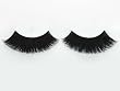 Black False Eyelashes Reusable Natural Human Hair Long Thick Includes Adhesive