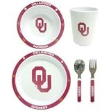 Oklahoma Sooners NCAA Children's 5 Piece Dinner Set by Duck House