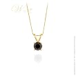 WILLOW GOLD: *BLACK DIAMOND PENDANT 1 CT ROUND CUT - 14KY* ~ Willow Company