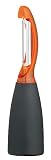 Kitchen Craft Stand Up Polycarbonate Swivel Peeler Orange