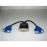 HP Compaq VGA Y Cable Splitter DMS-59 Connector (1xLFH to 2xVGA) for Dual Head Video Cards - Refurbished - 339257-001