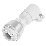 uxcell　ウォーターストレーナ　シルバートーン　ホワイト　メタル　プラスチック　3×7.7cm