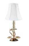 CBK Ltd Iron Ye Old Candlestick-Style Mini Lamp with Brass Finish