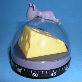 MOUSE Cheese KITCHEN decor Chef egg TIMER cooking 60 minute by Sarut