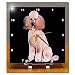 Pink Poodle - 6x6 Desk Clock