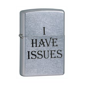 Zippo Street Chrome, I Have Issues - All About Me - Lighters