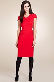 Per Una Speziale Cowl Neck Peplum Dress