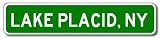 LAKE PLACID, NEW YORK City Limit Sign - Aluminum - 6 x 24 inches