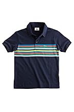 Boy's Short Sleeve Chest Stripe Jersey Polo