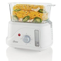Cheap Oster CKSTSMM10 1-1/3-Quart Egg Cooker and Mini Food Steamer, White