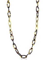 Deanna Hamro Atelier "Italian Tortoise" Brown and Brass Links Necklace