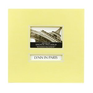 CR Gibson Post-Bound Magnetic Page Photo Album, 13.625-Inch by 13-Inch, Key Lime