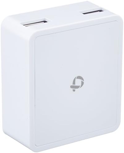 PLANEX Dual USB Universal Wall Charger Power adapter with Folding Prongs-White/2 ports Ultra-fast 2,000 mA USB Travel Charger Adapter for iPhone / iPod /Xperia/ PDA "Universal Charge" USB 2 PORT charger-OUTPUT: DC 5V, 2A maximum/Dual USB and AC Wall Charger WHUCH03W for iPhone/iPod/iPad