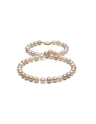 18 7-8mm Multi-Colored Freshwater Necklace<br>~ Presidential Grade ~