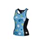 Descente 2008 Women's Rave Triathlon Top - Symetrical Flower/Marine/Azure - 80612sfmraz (M)