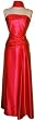 Goddess Strapless Satin Formal Gown Prom Dress