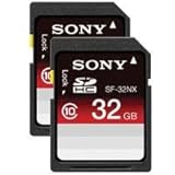 Sony SDHC 32GB Class 10 Memory Card with File Rescue Software, 22 Mbps - PA ....