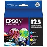 Epson 125 Ink Cartridge Combo Pack (T125120-BCS) ~ Epson