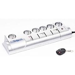 Gembird SIS-RM 6-fach �berspannungsschutz inkl. Fernbedienung silber