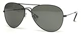 IMAGE OF Original Classic Aviator Sunglasses Black Frame / Black Lens
