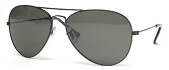 Click here to buy Original Classic Aviator Sunglasses Black Frame Black Lens by ZeroUV.